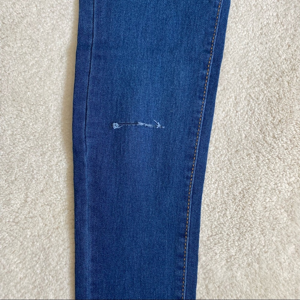 NWOT High Waisted Skinny Jeans Dark Wash Stretch Slim Fit Denim - Picture 2 of 5